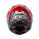 CASCO INTEGRAL SHAFT SHPRO610 EVO DOBLE VISOR SCORCH GRIS ROJO MATE