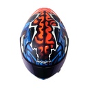 CASCO INTEGRAL SHAFT SHPRO612 DOBLE VISOR THE ABISAL NEGRO AZUL MATE