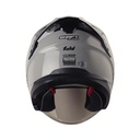 CASCO ABIERTO SHAFT SHPRO240 DOBLE VISOR SOLID GRIS NEGRO BRILLO VISOR SILVER