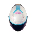 CASCO INTEGRAL SHAFT SH526SP EVO COZKU BLANCO PERLA FUCSIA BRILLO