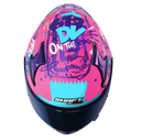 CASCO INTEGRAL SHAFT SHPRO612 DOBLE VISOR FUNNY FUCSIA MORADO MATE