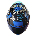 CASCO INTEGRAL SHAFT SHPRO612 DOBLE VISOR FUNNY NEGRO AZUL MATE