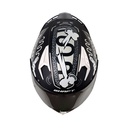 CASCO INTEGRAL SHAFT SH526SP EVO UNGLORIOUS DOGS NEGRO GRIS MATE VISOR PLATA