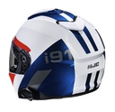 CASCO ABATIBLE HJC I91 DOBLE VISOR BINA MC21 AZUL ROJO BRILLO