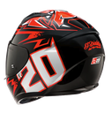 CASCO INTEGRAL HJC C10 DIABLO MASK ROJO NEGRO