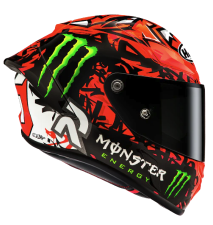 CASCO INTEGRAL HJC RPHA1 QUARTARARO MC1 ROJO NEGRO BRILLO