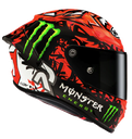 CASCO INTEGRAL HJC RPHA1 QUARTARARO MC1 ROJO NEGRO BRILLO