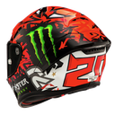 CASCO INTEGRAL HJC RPHA1 QUARTARARO MC1 ROJO NEGRO BRILLO