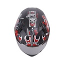 CASCO INTEGRAL ICH 503 ED. ESPECIAL NO RULES NEGRO ROJO MATE VISOR SILVER
