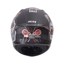 CASCO INTEGRAL ICH 503 ED. ESPECIAL NO RULES NEGRO ROJO MATE VISOR SILVER