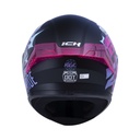 CASCO INTEGRAL ICH 503 MAGIC NEGRO LILA MATE VISOR AZUL