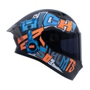 CASCO INTEGRAL ICH 503 MAGIC NEGRO NARANJA MATE VISOR NEGRO