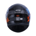 CASCO INTEGRAL ICH 503 MAGIC NEGRO NARANJA BRILLO VISOR TRANSPARENTE