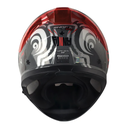CASCO INTEGRAL SHAFT SHPRO612 DOBLE VISOR FUNNY GRIS OSCURO ROJO BRILLO