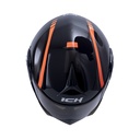 CASCO ABATIBLE ICH 3110DOT DOBLE VISOR BLITZ NEGRO NARANJA BRILLO