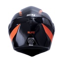 CASCO ABATIBLE ICH 3110DOT DOBLE VISOR BLITZ NEGRO NARANJA BRILLO