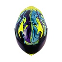 CASCO INTEGRAL SHAFT SH526SP EVO MASTER OF THE SEA MORADO AZUL BRILLO VISOR MORADO