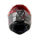 CASCO INTEGRAL SHAFT SH502SP X RAY GRIS NEGRO BRILLO VISOR ROJO