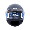CASCO INTEGRAL ICH 503 X-LOCK NEGRO BLANCO AZUL MATE VISOR NEGRO