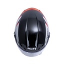 CASCO INTEGRAL ICH 501SP FITAR NEGRO ROJO BRILLO VISOR TRANSPARENTE