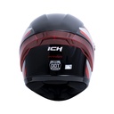 CASCO INTEGRAL ICH 501SP FITAR NEGRO ROJO BRILLO VISOR TRANSPARENTE