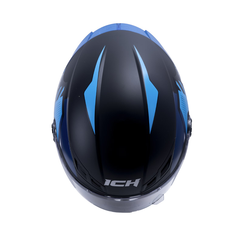 CASCO INTEGRAL ICH 501SP MOACA NEGRO AZUL MATE VISOR TRANSPARENTE