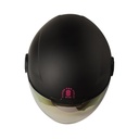 CASCO ABIERTO SHAFT SH212 SOLID NEGRO FUCSIA MATE VISOR IRIDIUM FUCSIA