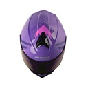 CASCO ABATIBLE SHAFT SHPRO4000 EVO DOBLE VISOR MERLO MORADO FUCSIA BRILLO VISOR MORADO