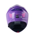 CASCO ABATIBLE SHAFT SHPRO4000 EVO DOBLE VISOR MERLO MORADO FUCSIA BRILLO VISOR MORADO