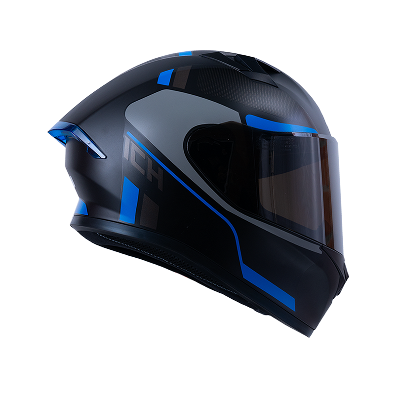 CASCO INTEGRAL ICH 503 CORBEX NEGRO AZUL MATE VISOR NEGRO