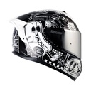 CASCO INTEGRAL SHAFT SHPRO610 EVO DOBLE VISOR FAST FOOD NEGRO NEGRO BRILLO VISOR SILVER