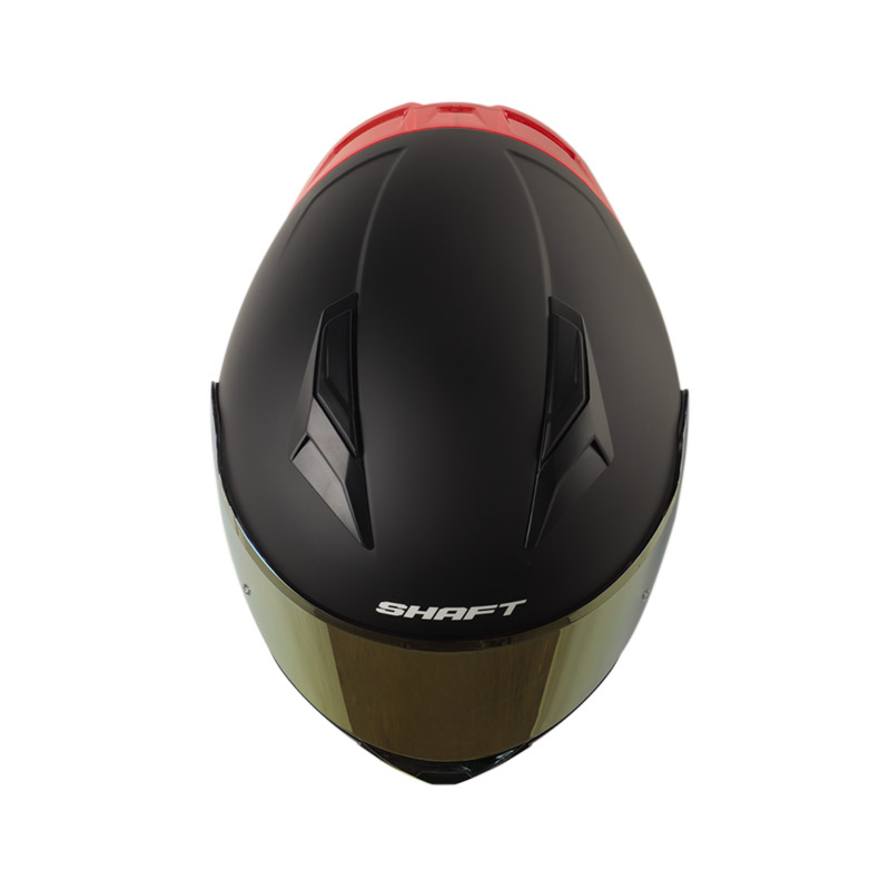 CASCO INTEGRAL SHAFT SH582SP EVO SOLID NEGRO ROJO MATE VISOR IRIDIUM ROJO