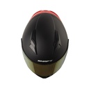 CASCO INTEGRAL SHAFT SH582SP EVO SOLID NEGRO ROJO MATE VISOR IRIDIUM ROJO