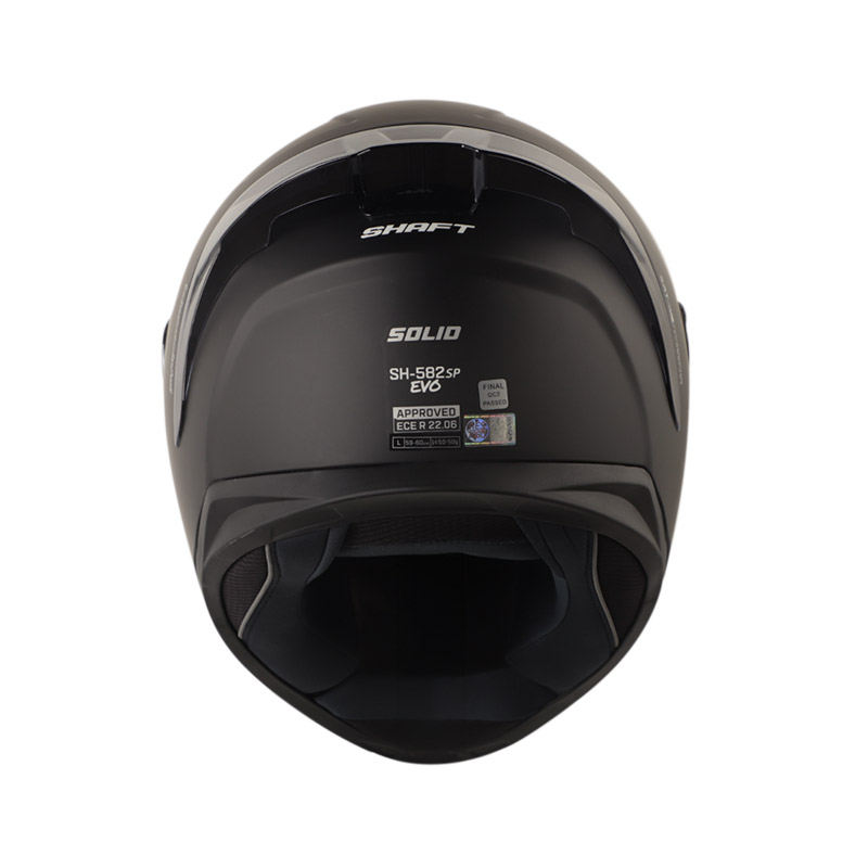 CASCO INTEGRAL SHAFT SH582SP EVO SOLID NEGRO SILVER MATE VISOR SILVER