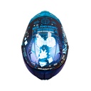 CASCO INTEGRAL SHAFT SH526SP EVO RICKVIVAL CAMALEON AZUL BRILLO SPOILER Y VISOR AZUL