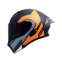 CASCO ABATIBLE ICH 3120 DOBLE VISOR ZORTH NEGRO NARANJA MATE VISOR NEGRO