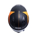 CASCO ABATIBLE ICH 3120 DOBLE VISOR ZORTH NEGRO NARANJA MATE VISOR NEGRO