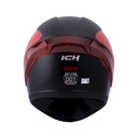 CASCO INTEGRAL ICH 501SP DOPE NEGRO ROJO MATE VISOR NEGRO