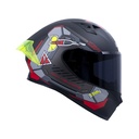 CASCO INTEGRAL ICH 503 X-LOCK NEGRO ROJO MATE VISOR NEGRO