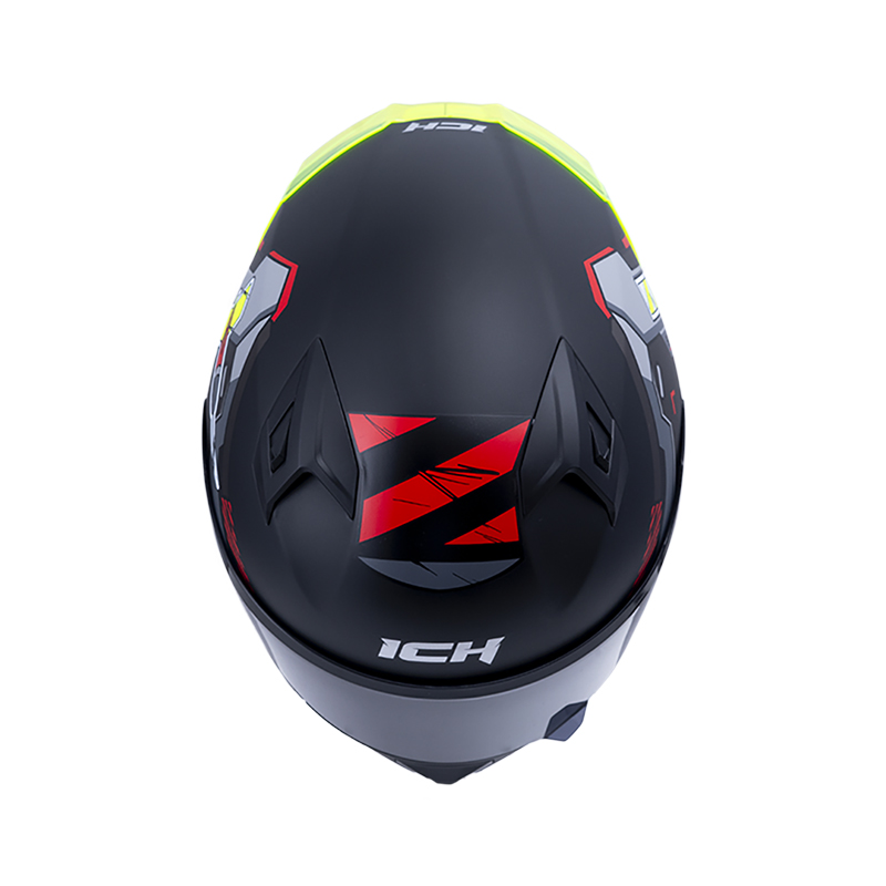 CASCO INTEGRAL ICH 503 X-LOCK NEGRO ROJO MATE VISOR NEGRO