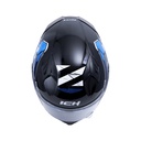 CASCO INTEGRAL ICH 503 X-LOCK NEGRO BLANCO AZUL BRILLO VISOR TRANSPARENTE