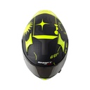 CASCO INTEGRAL SHAFT SHPRO612 EVO DOBLE VISOR ENCRIPTER NEGRO AMARILLO NEON MATE VISOR SILVER