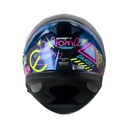 CASCO INTEGRAL SHAFT SHPRO612 EVO DOBLE VISOR NOMO CAMALEON FUCSIA BRILLO VISOR AZUL