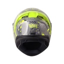 CASCO INTEGRAL SHAFT SH582SP EVO FORTUNE GRIS AMARILLO NEON BRILLO VISOR SILVER