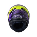 CASCO INTEGRAL SHAFT SH582SP EVO TIGERFACE NEGRO MORADO MATE VISOR MORADO
