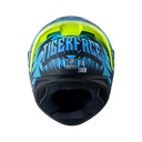 CASCO INTEGRAL SHAFT SH582SP EVO TIGERFACE NEGRO AZUL MATE VISOR TRANSPARENTE