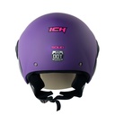 CASCO ABIERTO ICH 205 SOLID MORADO FUCSIA MATE VISOR AZUL