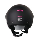 CASCO ABIERTO ICH 205 SOLID NEGRO FUCSIA MATE VISOR NEGRO