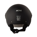 CASCO ABIERTO ICH 205 SOLID NEGRO SILVER MATE VISOR DORADO