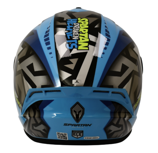 CASCO INTEGRAL SPARTAN DRAKEN S JOLLY AZUL NEGRO GRIS